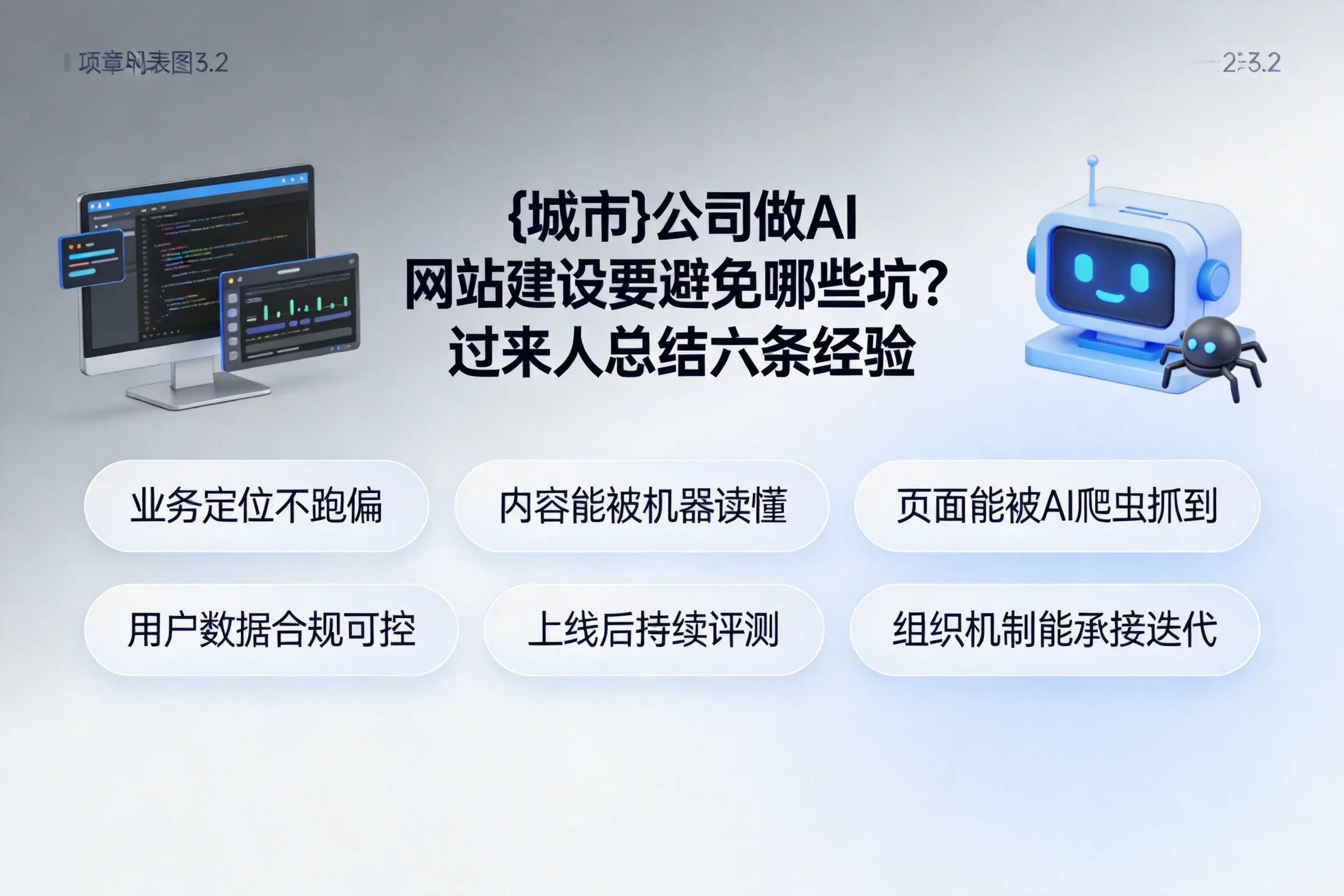 福州公司做AI网站建设要避免哪些坑？过来人总结六条经验